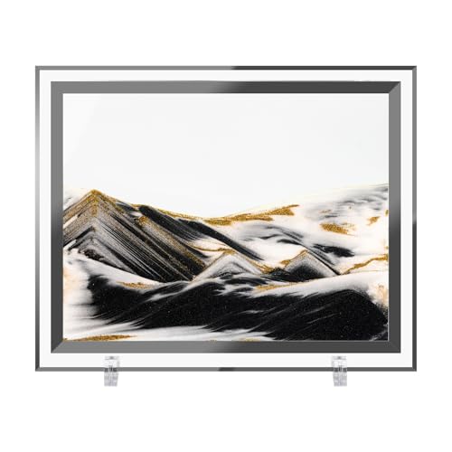 Coitak Moving Sand Art Picture, Dynamic Sand Picture, Golden Desktop Sand Art for Home Decor and Office - Image 1