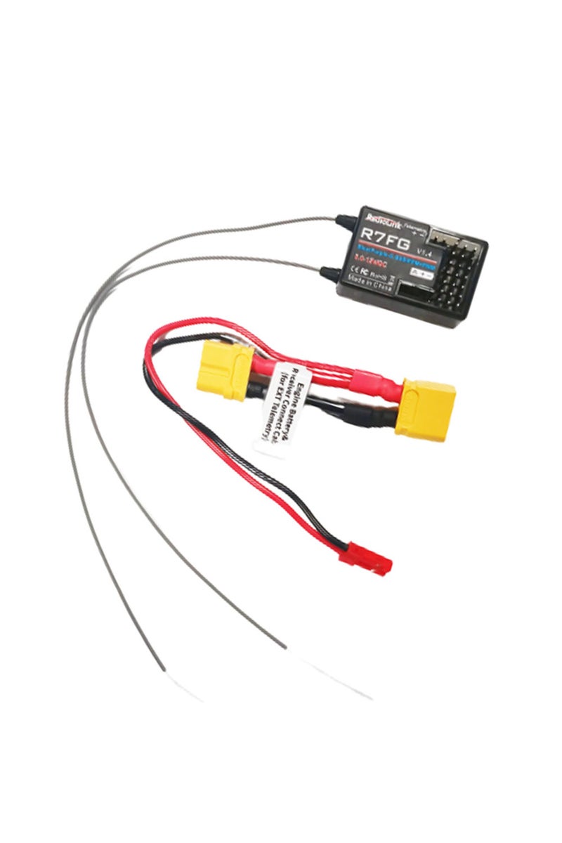 إيروريكس جهاز استقبال راديولينك R7FG بتردد 2.4 جيجاهرتز و7 قنوات بهوائي مزدوج، إصدار عالي الجهد مزود بجيروسكوب مدمج، متوافق مع راديولينك... - Image 4
