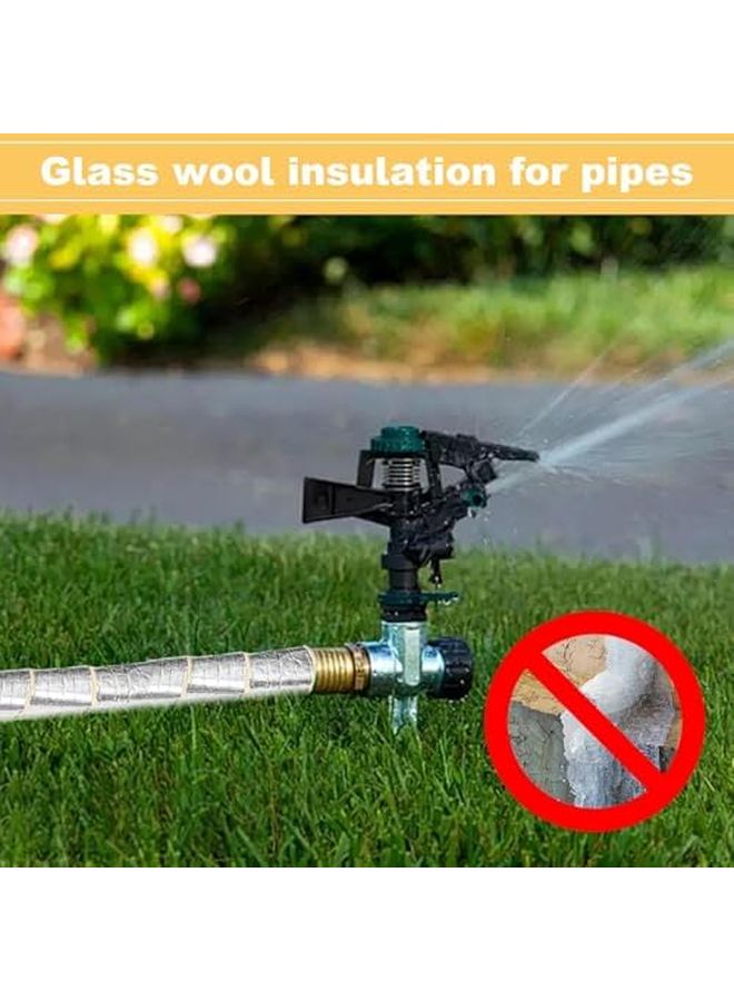 شريط عازل ذاتي اللصق لأنظمة التكييف والتدفئة والتكييف 32 8 أقدام لفافة أنابيب لأنابيب مجاري الهواء وأنابيب الماء الساخن - Image 4