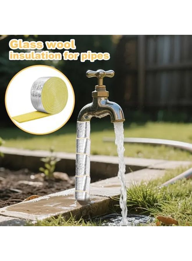 شريط عازل ذاتي اللصق لأنظمة التكييف والتدفئة والتكييف 32 8 أقدام لفافة أنابيب لأنابيب مجاري الهواء وأنابيب الماء الساخن - Image 5