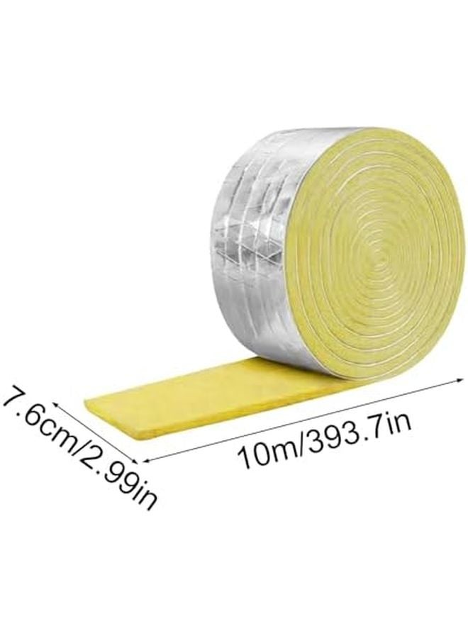 شريط عازل ذاتي اللصق لأنظمة التكييف والتدفئة والتكييف 32 8 أقدام لفافة أنابيب لأنابيب مجاري الهواء وأنابيب الماء الساخن - Image 3