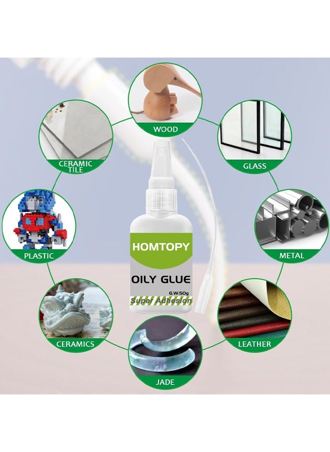Welding High-Strength Oily Glues, Powerful Universal Glue, Multifunctional Powerful Universal Glue, Clear Oily Glue For Metal, Plastic, Wood, Ceramics, Leather, Glass (50 Grams/Bottle)