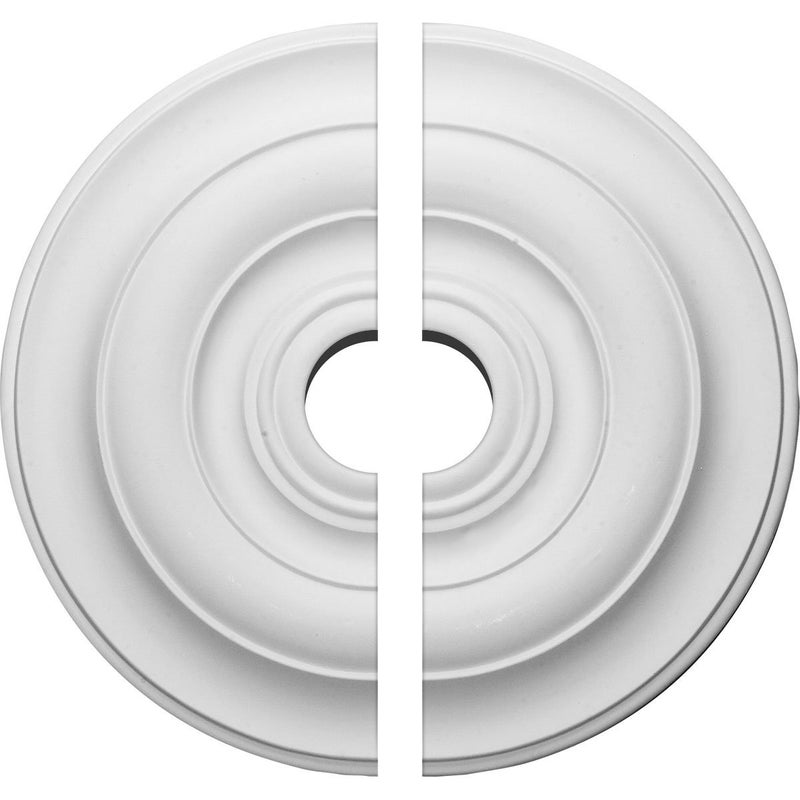 Ekena Millwork CM18NI2-03500 18"OD x 3 1/2"ID x 1 1/2"P Niobe Ceiling Medallion, Fits Canopies up to 8-5/8", 2 Piece - Image 3