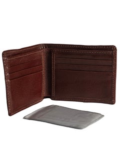 Generic Real Leather Wallet for Men(sa126), Bifold Mens Wallet, Minimalist Front Pocket Wallet for Men with Gift Box - 8 Card Slots and 10 ID Window  - Image 3