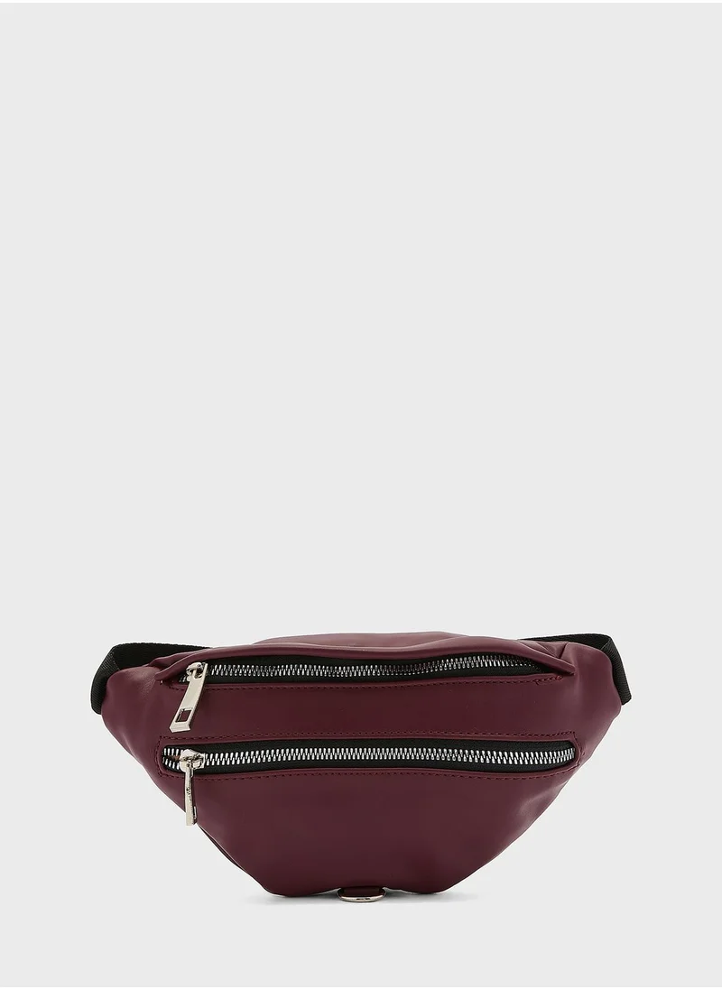 LABEL RAIL Faux Leather Waistpack