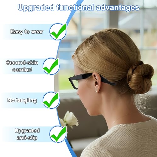 RCstyle HiBloks Glasses Ear Cushion for Ray-Ban Meta Wayfarer/Skyler/Headliner Gen 2 Smart Glasses Accessories, Anti-Slip & Silicone Eye Glasses Ear Grippers for Ray Ban Meta Gen 2 Smart Sunglasses Ear Grip - Image 5