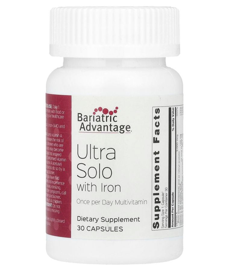 Bariatric Advantage Ultra Solo with Iron 30 Capsules