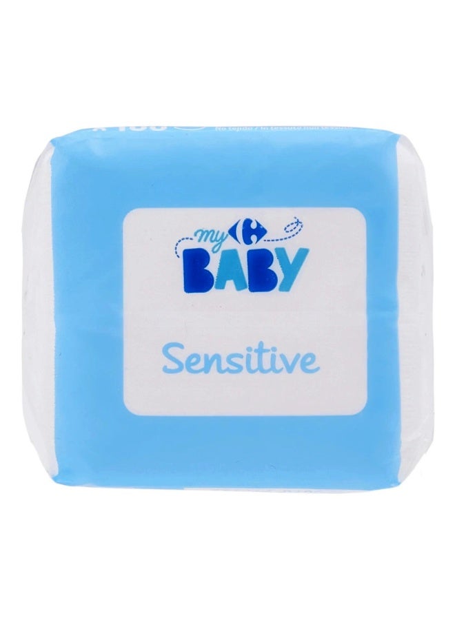 ماي بيبي فوط مربعة للوجه والأنف الحساسة، عبوة من 100 فوطة - Image 5