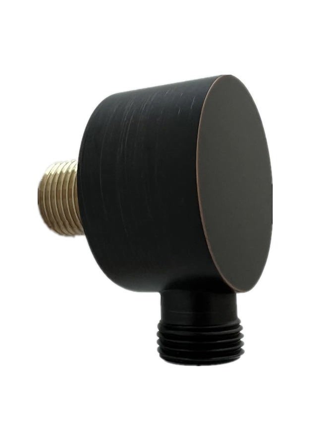 Weirun Faucet Water Wall Supply Elbow Drop Ell Hand Held Shower Hose Connector Wall Union for Handheld Shower Head Shower Elbow Hand Replacement Parts Tub Hose Adapter Oil Rubbed Bronze - Image 1