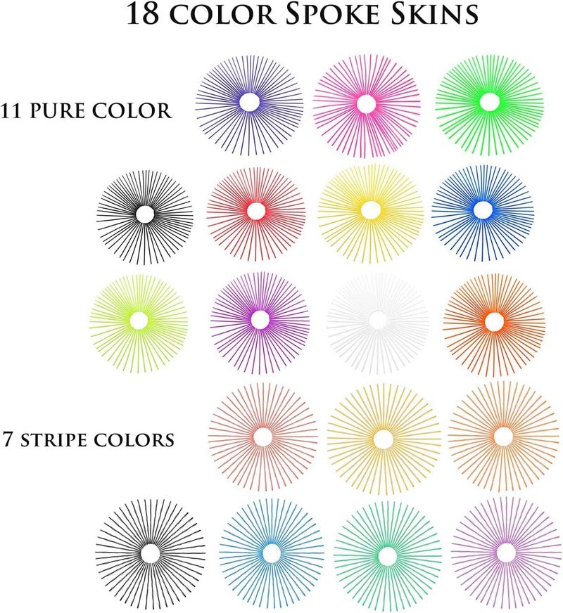 COBIKE 72Pcs Universal Spoke Skins Covers，Wheel Spoke Wraps Skins Pipe Trim Decoration Protector For Motorcycle Dirt Bike Yamaha Honda BMW Suzuki Kawasaki(Pink) - Image 4