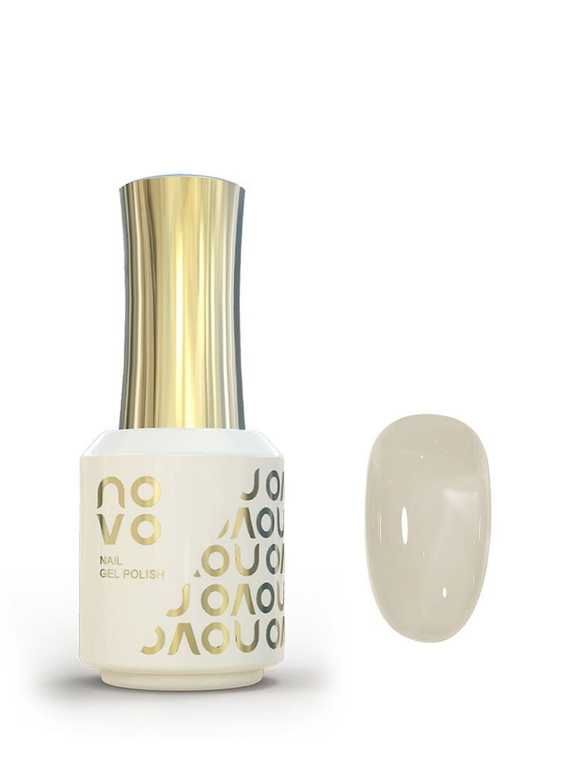 نوفو طلاء أظافر جل، أظافر جل شفاف، سريع الجفاف بالأشعة فوق البنفسجية ومصباح LED، طلاء جل يدوم طويلاً لعمل مانيكير بنفسك، فن الأظافر في المنزل أو الصالون 12 مل-NC6# أبيض - Image 1