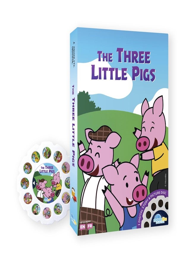 Moonlite Storybook Reels for Flashlight Projector, Kids Toddler | The 3 Little Pigs | Single Reel Pack Story for 12 Months and Up - Image 1