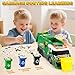 Hodurgyi Large Garbage Truck Toy Set for Boys Ages 3 4 5 6 7 8 Kids Trash Truck with Sound Light Dumpster Trash Bins and Learning Cards Friction Powered Garbage Trucks Christmas Birthday Gifts for Toddler - Image 4