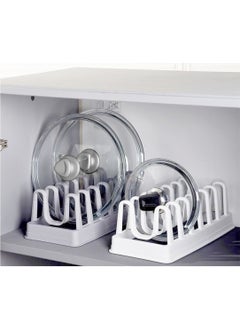 Rennway Pot Lid Organizer - 6 Compartment Pot Lid Rack  - Image 4