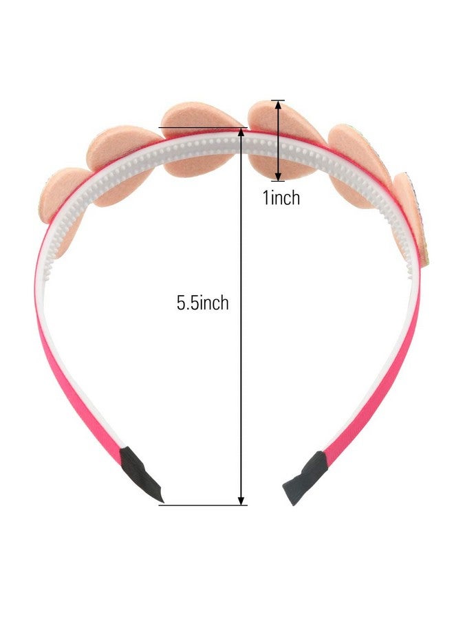 شيما عصابات رأس للفتيات على شكل قلب لامع على شكل نجمة قوس قزح Hariband للأطفال والبنات من إكسسوارات الشعر، عبوة من 8 قطع - Image 2