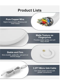 GULFLINK Speaker Charging Base, Portable Home Speaker Charging Cradle with USB Cable Replacement (White)  - Image 2
