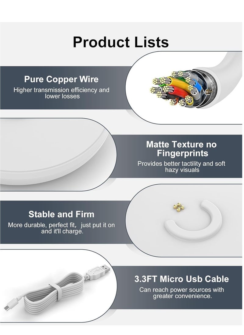 GULFLINK - Speaker Charging Base, Portable Home Speaker Charging Cradle with USB Cable Replacement (White) - Image 1