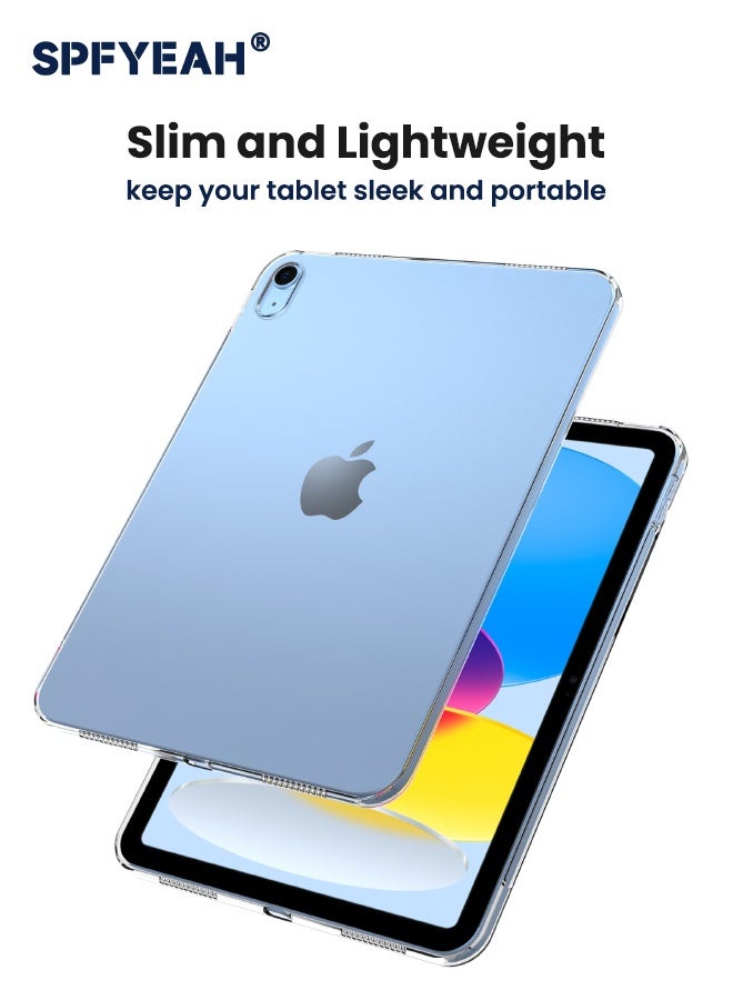 اس بي اف يا. Case for iPad (A16) 11th Generation 11 Inch (2025) / iPad 10th Generation 10.9 Inch (2022), Slim and Light, Yellowing Resistant, Shockproof Impact Resistant Flexible Crystal Clear Cover (Clear)  - Image 3