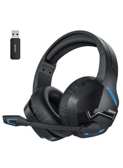 BINNUNE BW01 2.4GHz Bluetooth Wireless Gaming Headset with Microphone for PC PS4 PS5 Playstation 4 5 Laptop Computer  - Image 1