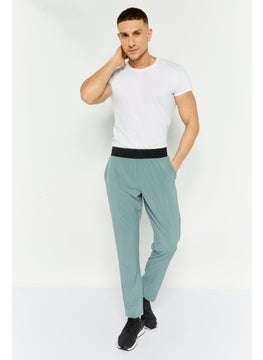 SKECHERS Men Sportswear Fit Brand Logo Outdoor Pants, Slate Grey  - Image 3