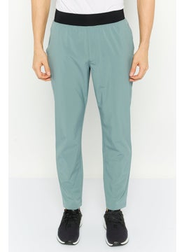 SKECHERS Men Sportswear Fit Brand Logo Outdoor Pants, Slate Grey  - Image 1