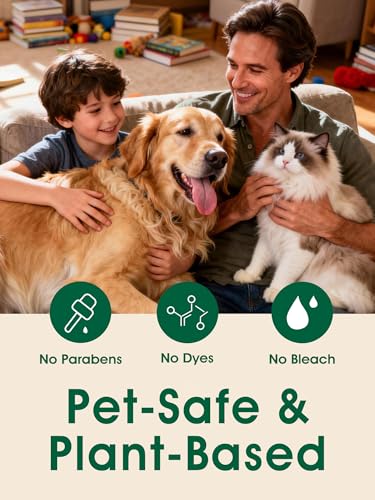 Seedshub 4-in-1 Pet Hair Remover Spray, Pet Hair Dissolver & Odor Neutralizer, Plant Based Enzymes, Safe for Pets, Clothes & Furniture, Refresh Pine Nut Scent, 13.52 fl oz, 2 Full Size Pack - Image 3
