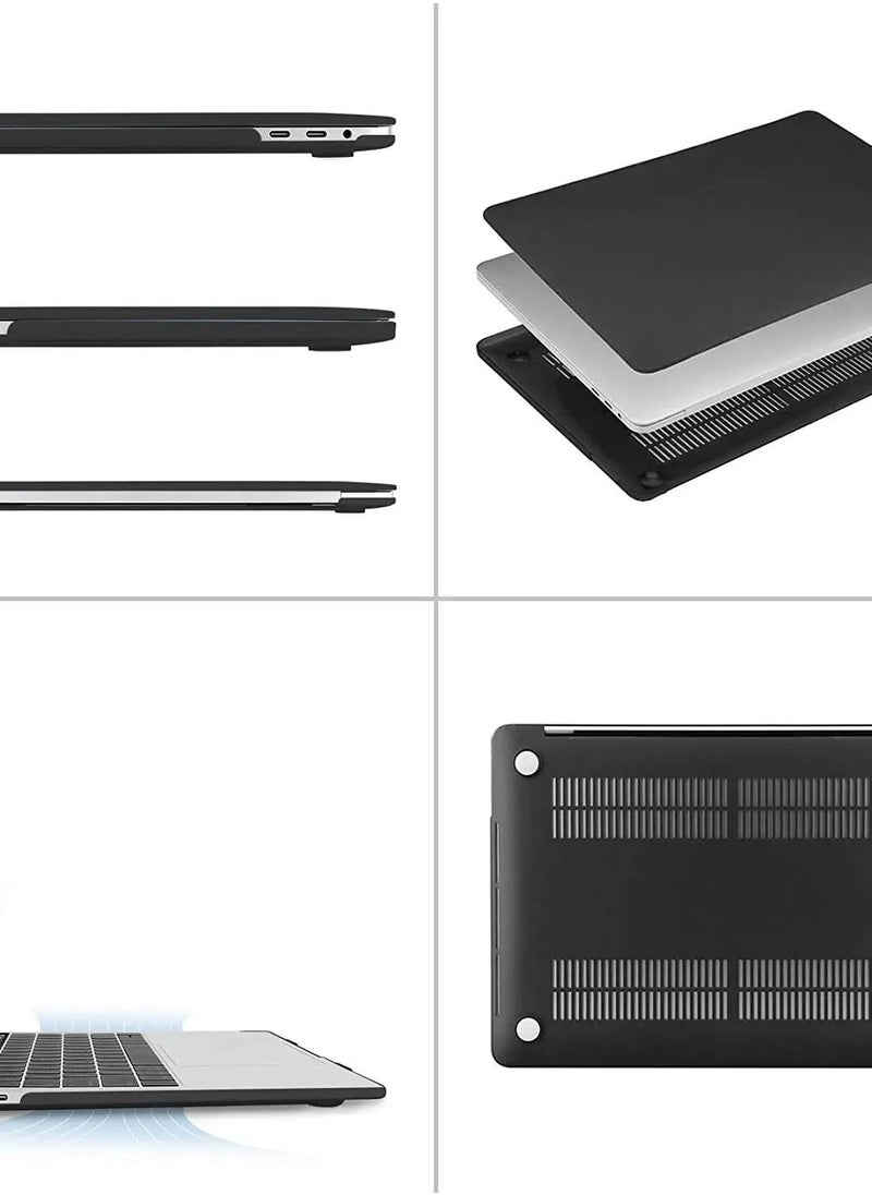 كفر متوافق مع ماك بوك برو 13 بوصة 2022، 2021، 2020، 2019-2016 M2 M1 A2338 A2251 A2289 A2159 A1989 A1708 A1706 مع/بدون لمسة بار، غلاف بلاستيك صلب--أسود - pzsku/Z70F5B7351F9B84F1385BZ/45/_/1663474085/dc85ae58-d5b3-4676-b055-8837ee70aead