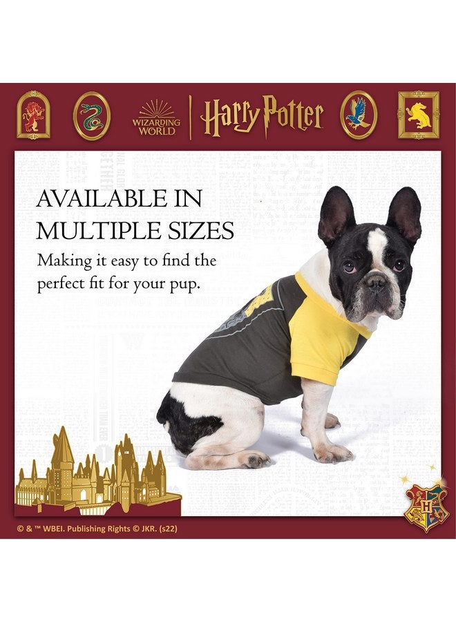 Harry Potter Harry Potter Hufflepuff Pet T-Shirt in Size Medium| Medium Dog T-Shirt, Harry Potter Dog Shirt | Harry Potter Dog Apparel & Accessories for Hogwarts Houses, Hufflepuff,FF19288 Yellow - Image 4