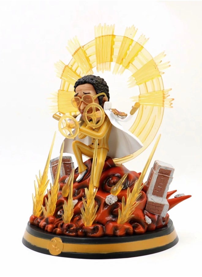 One Piece One Piece Borsalino Action Figure Decorative Resin Sculpture Home Decor Statue, Art Figurine Home Ornament Decoration for Office, Living Room, Bedroom, Book Shelf, TV Cabinet, Desktop  - Image 3