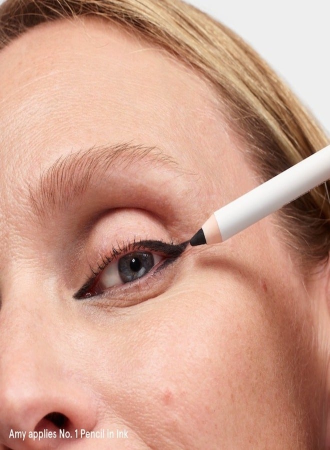 GLOSSIER No. 1 Pencil Creamy Long-Wearing Eyeliner,  Ink - noir riche 1.2g - Smooth, Long-Lasting Definition - Image 3