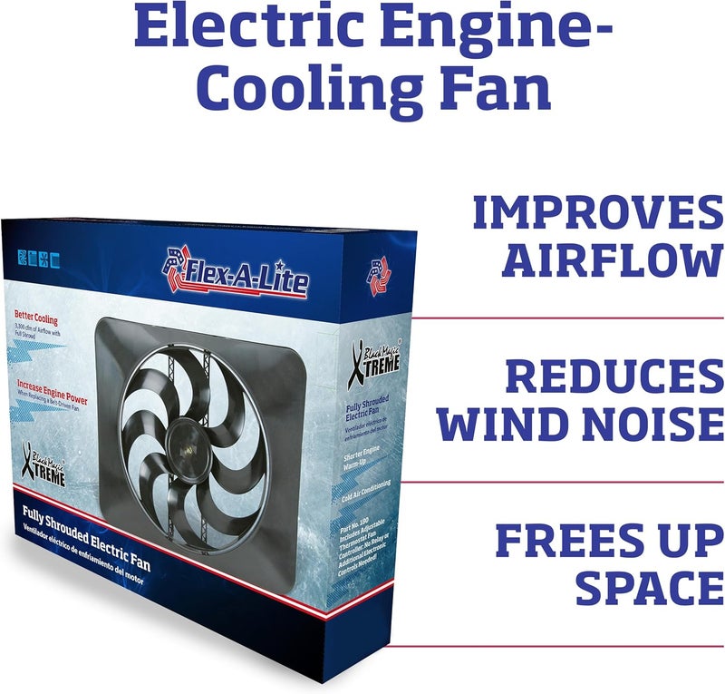 Flex-a-lite 183 Engine Cooling Fan for 2003-2009 Dodge Ram - Black - Image 3