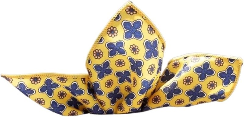 No 16 Color Mens Pocket Squares 10PCS Floral Printed Silk Handkerchief Wedding Suit Accessories - Image 2