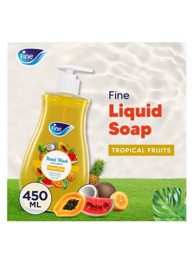 فاين غسول اليدين السائل برائحة الفواكه الاستوائية 450 مل - Image 3
