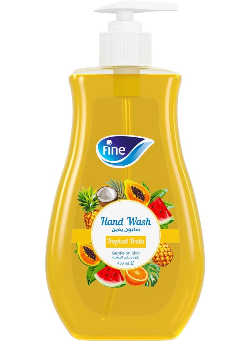 فاين غسول اليدين السائل برائحة الفواكه الاستوائية 450 مل - Image 1