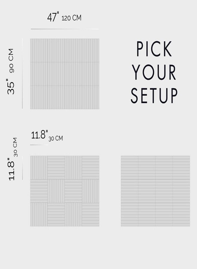 VIVELDA Large Cork Boards for Walls Black Felt Alternative - Slat Wall Paneling, Bulletin Board Tiles for Home Decor, Push Pin Corkboard Organizer for Office or Classroom-12-Pack Panel (Opera) - Image 2