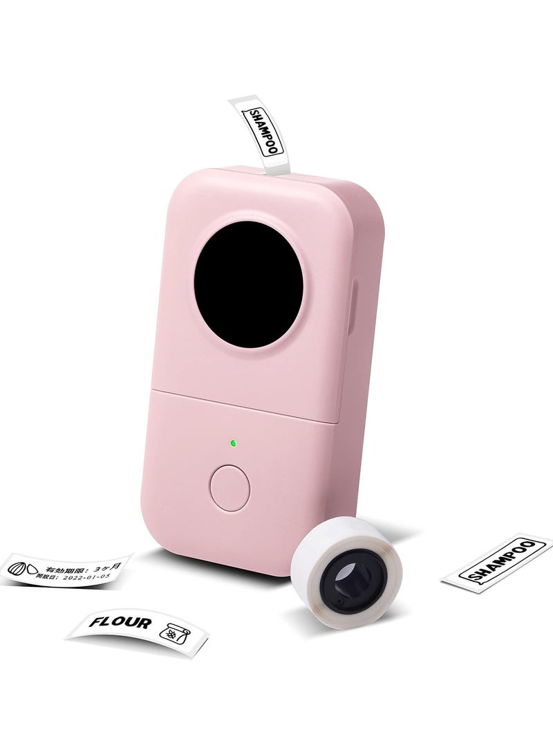 Phomemo D30 Label Maker, Bluetooth Portable Labeler, USB Rechargeable, Phone Compatible, PINK - Image 1