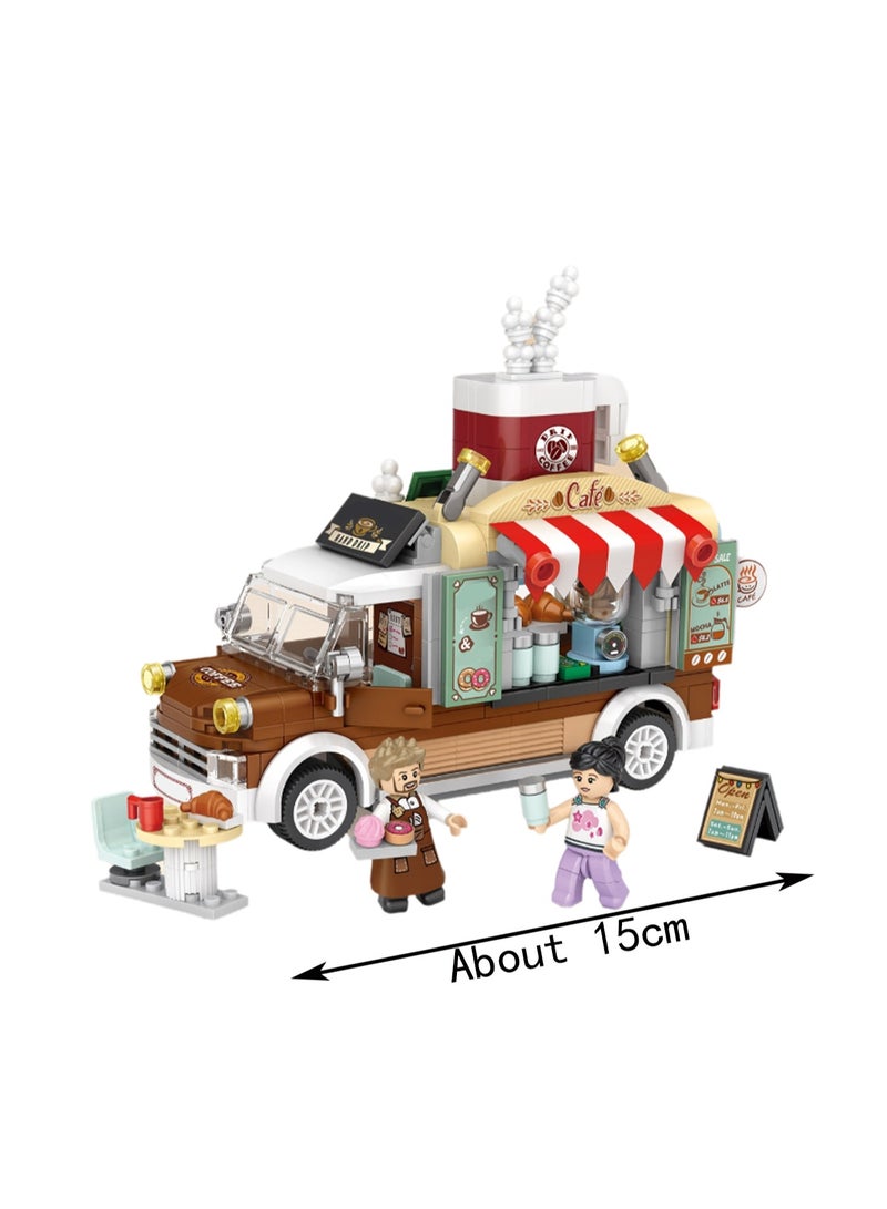 442pcs Coffee Car Model Set Building Blocks Creative Diy Assembly Building Assembly Toys Children Adult Home Decorations - Image 3