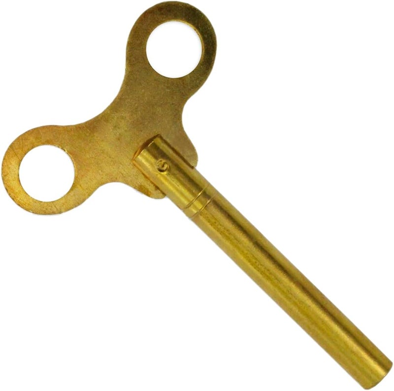TAURISH Extra Long Brass Universal Clock Winding Key for Antique Vintage Clocks - Key for Mechanical Clock (Key No. 8-4.25mm I.D.) - Image 1
