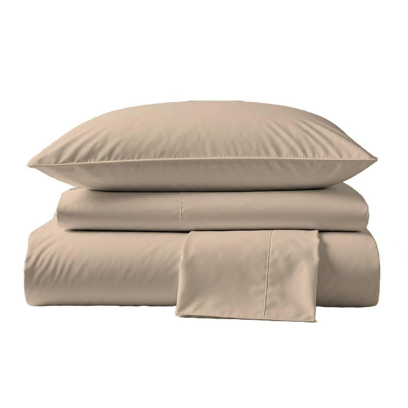 Peru Pima Bed Sheet Set  Queen Size 4 Pieces 100 Peruvian Pima Cotton Percale 415 Thread Count Cooling Breathable  Soft HotelQuality Bedding Latte