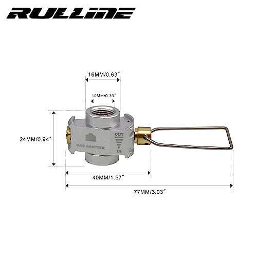 RULLINE Backpacking Fuel Transfer Device Gas Canister Refill Adapter, Portable Outdoor Gas Saver, Camping Canister Vent Valve - Image 2