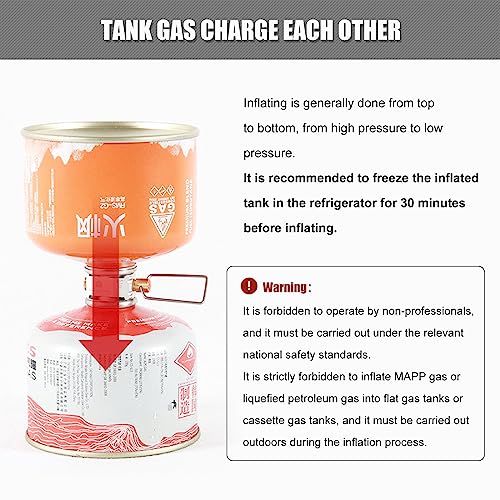 RULLINE Backpacking Fuel Transfer Device Gas Canister Refill Adapter, Portable Outdoor Gas Saver, Camping Canister Vent Valve - Image 3