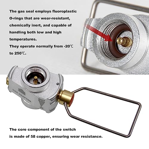 RULLINE Backpacking Fuel Transfer Device Gas Canister Refill Adapter, Portable Outdoor Gas Saver, Camping Canister Vent Valve - Image 5