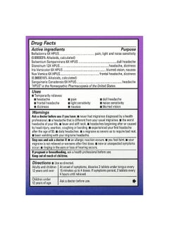 Hyland's Naturals Hyland's Naturals, Migraine Relief, 100 Quick-Dissolving Tablets  - Image 2