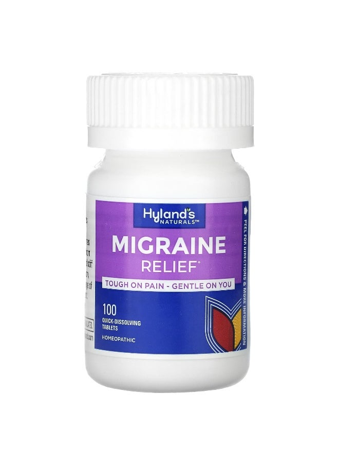 Hyland's Naturals Hyland's Naturals, Migraine Relief, 100 Quick-Dissolving Tablets  - Image 4