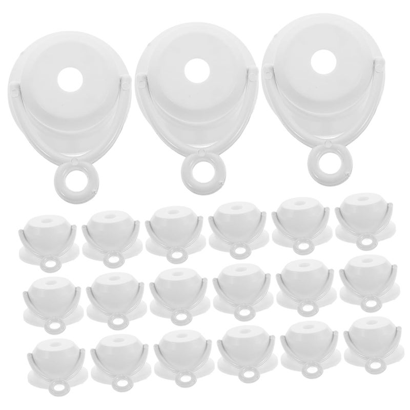 Mikikit 100pcs Plastic Emergency Bulb Adapter Kit Easy Installation for Standard Light Sockets - Image 1