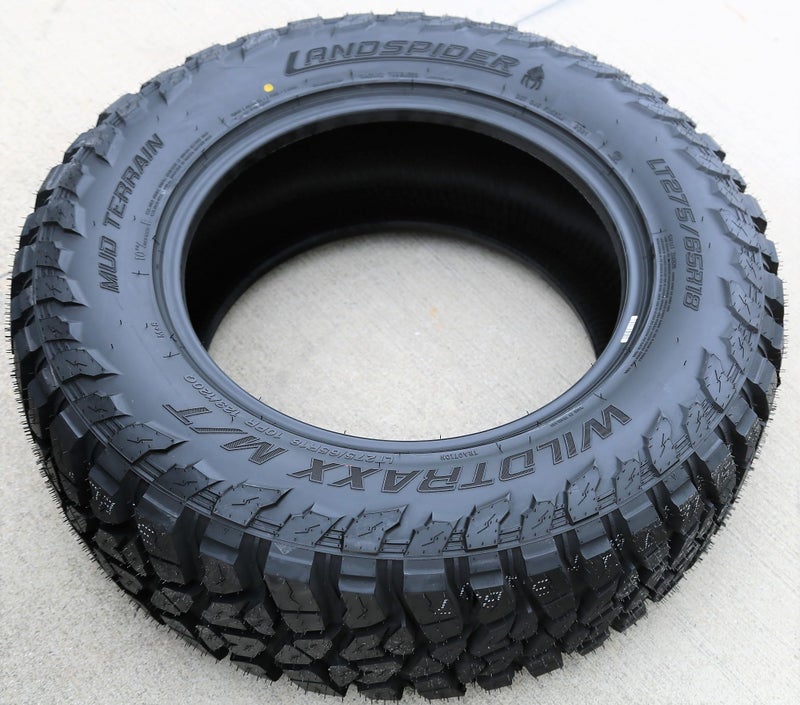 Landspider Wildtraxx M/T Mud Off-Road Light Truck Radial Tire-LT275/65R18 275/65/18 275/65-18 123/120Q Load Range E LRE 10-Ply RBL Raised Black Letters - Image 5