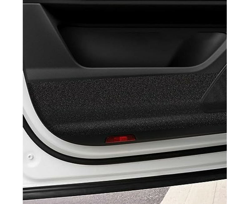 Carbon Fiber Door Sill Protectors: 5pcs Waterproof Scratch Resistant Anti-slip PEVA Stickers - Strong Adhesive Easy Installation Vehicle Accessories for Car Door Sill Protection - Image 4