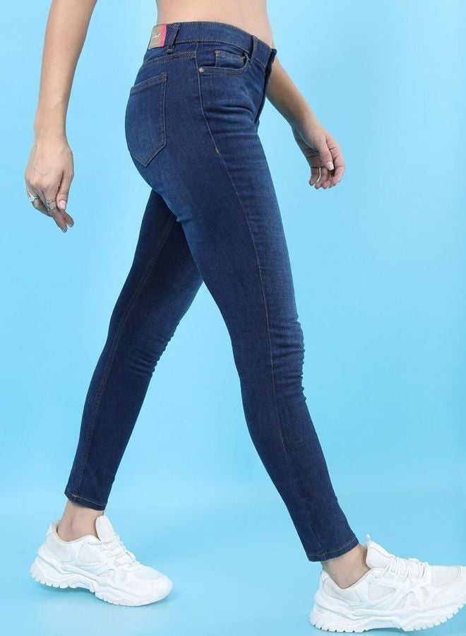 Freehand Women Skinny Fit Solid Mid Rise Jeans - Image 2