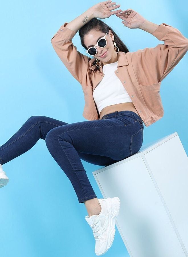 Freehand Women Skinny Fit Solid Mid Rise Jeans - Image 4