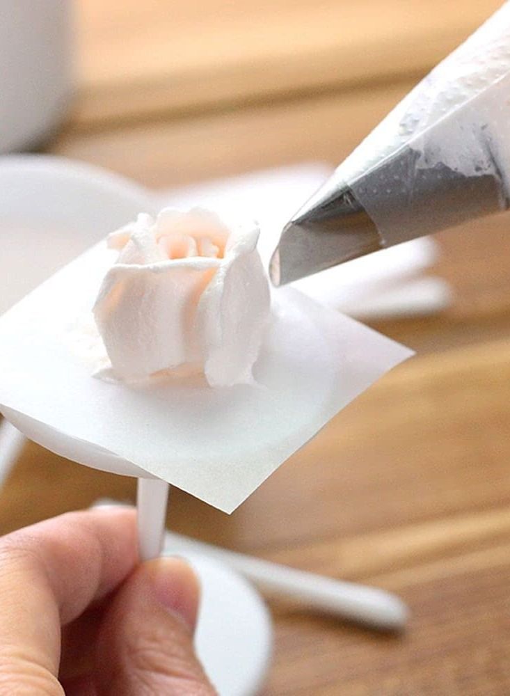 SYOSI مجموعة نصائح تزيين الكعك رأس وردة من الفولاذ المقاوم للصدأ لتزيين الكريمة الزبدية أدوات المعجنات مجموعة تزيين الكعك مجموعة أدوات الخبز - Image 2